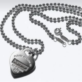 シュプリーム(Supreme)のSupreme Tiffany Heart Tag Pendant Silver(ネックレス)