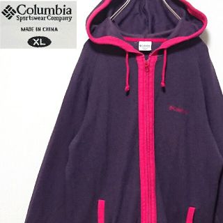 コロンビア(Columbia)のColumbia コロンビア ワンポイント 刺繍 ロゴ ジップ アップ パーカー(パーカー)