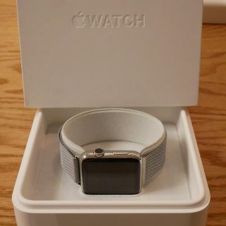 アップルウォッチ(Apple Watch)の【美品】初代Apple Watch 42mm ステンレススチール(腕時計(デジタル))