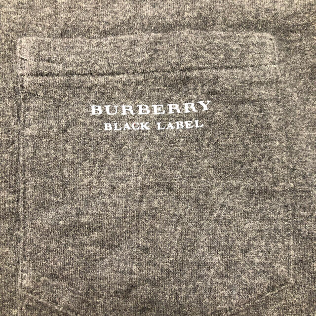 BURBERRY BLACK LABEL(バーバリーブラックレーベル)のバーバリー ブラックレーベル Tシャツ グレー×ブルー メンズのトップス(Tシャツ/カットソー(半袖/袖なし))の商品写真