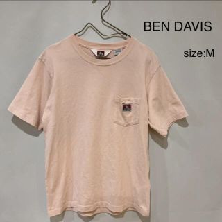 ベンデイビス(BEN DAVIS)のベン デイビス BEN DAVIS Tシャツ カットソー 半袖 ピンク M(Tシャツ/カットソー(半袖/袖なし))