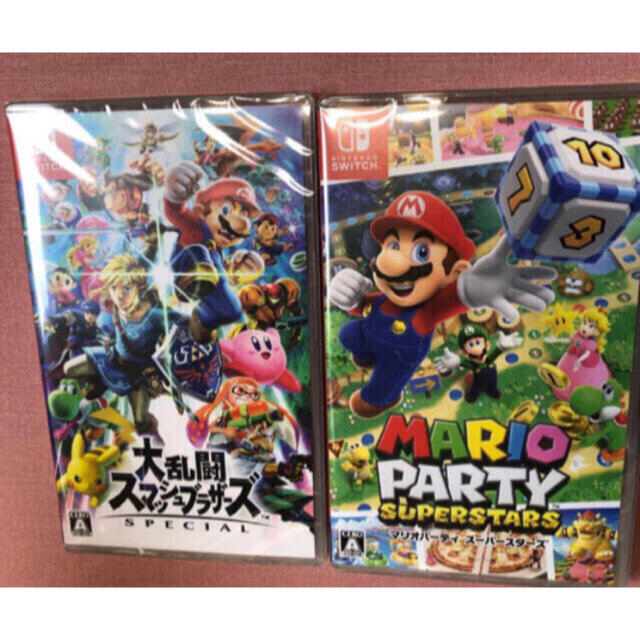 Nintendo Switch - ここ様専用新品未開封スマブラ×2マリオパーティスーパースターズ.、マリオカート、の通販 by みーちゃん
