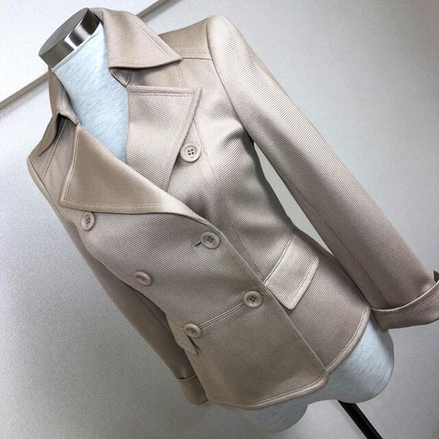 自由区 - 自由区(32)小さいサイズベージュのダブルジャケットの通販 by はりね's shop|ジユウクならラクマ