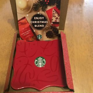 スターバックスコーヒー(Starbucks Coffee)の【スタバ】クリスマス　ホリデープレート　小皿(食器)