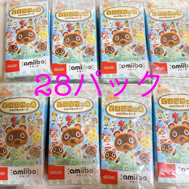 任天堂(ニンテンドウ)のどうぶつの森amiiboカード 第5弾 28パック エンタメ/ホビーのアニメグッズ(カード)の商品写真