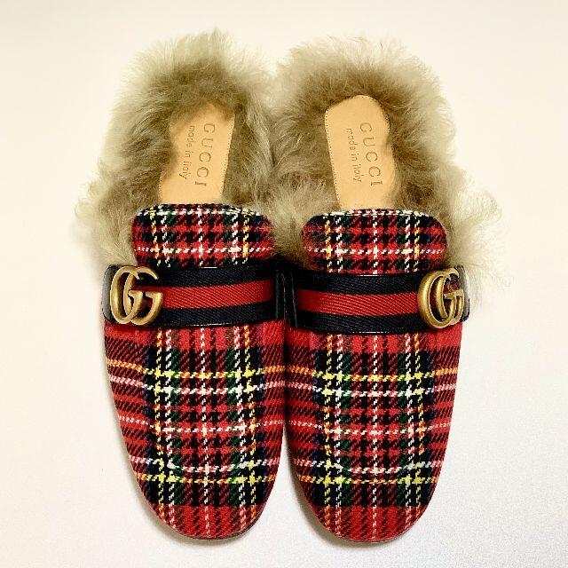 Gucci ファーサンダル プリンスタウン G Gマーモント-