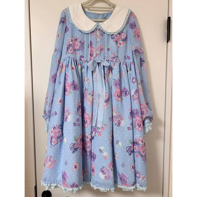 Angelic Pretty sweetie violet サックス ワンピ