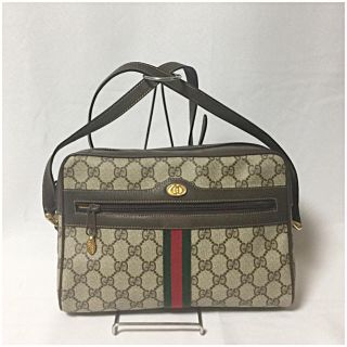 グッチ(Gucci)の美品  L アクセ オールド ハーフ シェリー ショルダーバッグ(ショルダーバッグ)