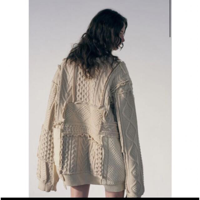 1LDK SELECT(ワンエルディーケーセレクト)のStein Oversized Interlaced Cable Knit LS メンズのトップス(ニット/セーター)の商品写真