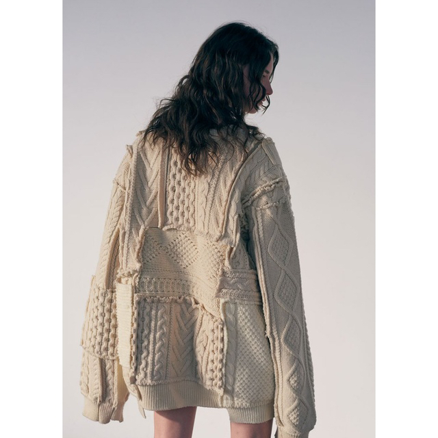 Stein Oversized Interlaced Cable Knit LS 3