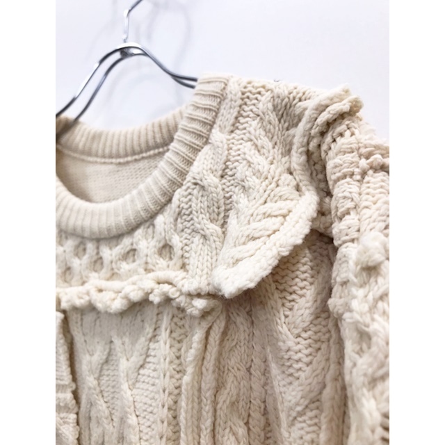 1LDK SELECT(ワンエルディーケーセレクト)のStein Oversized Interlaced Cable Knit LS メンズのトップス(ニット/セーター)の商品写真