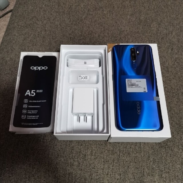 OPPO - 中古美品 国内版 ケース付 楽天版 OPPO A5 2020 64GB ブルーの ...