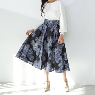 ジルバイジルスチュアート(JILL by JILLSTUART)のシアージャガードスカート♡JILL by JILLSTUART(ひざ丈スカート)