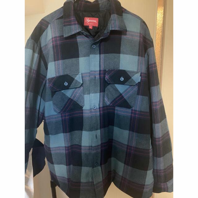 supreme quilted flannel shirt