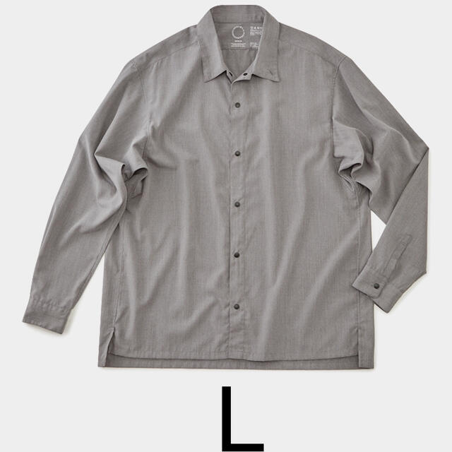 山と道　Bamboo Shirt gray Lサイズ　2021 最新モデル
