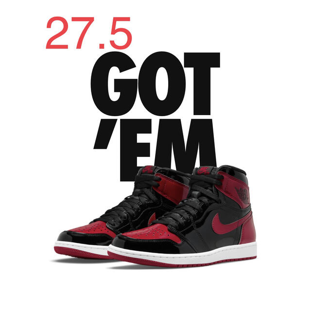 NIKE Air Jordan1 Patent Bred パテントブレッド