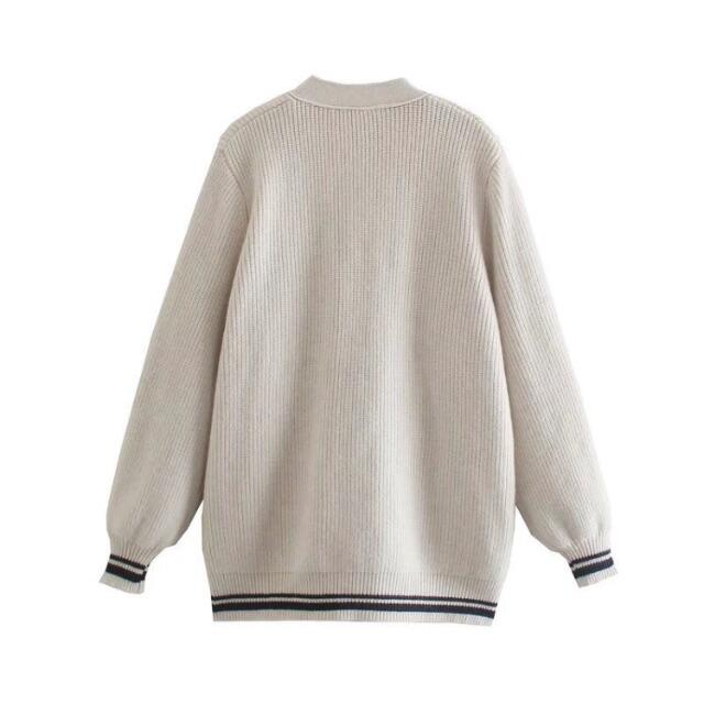 ZARA(ザラ)の🍁11月新作🍠6801◆4color ロゴ ニット カーディガン レディースのトップス(カーディガン)の商品写真