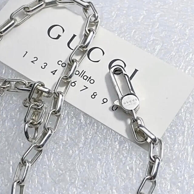 Gucci シルバーネックレスの通販 by ブッシュ's shop｜グッチならラクマ - 美品 GUCCI 安い新品