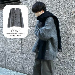 yoke （ヨーク）モヘアカーディガン  モヘアニット