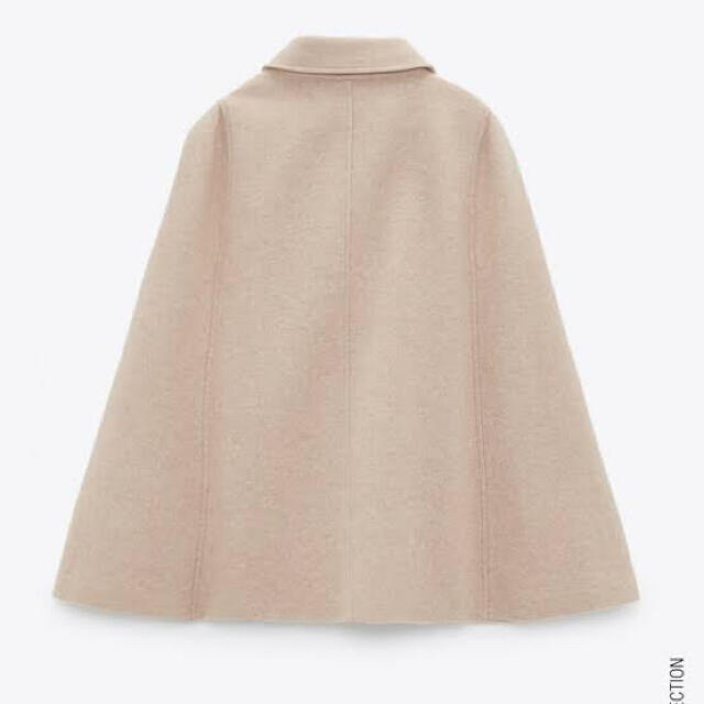 完売品✨美品✨ZARA　ポンチョ　ケープコート　ベージュ　堀未央奈着用　M