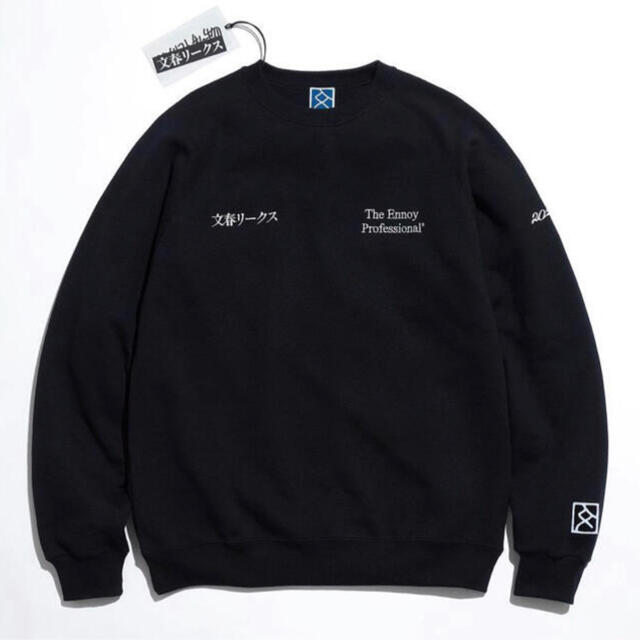 未開封Ennoy ROUND NECK PULLOVER (BLACK) M