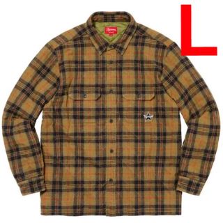 シュプリーム(Supreme)のSupreme Quilted Plaid Flannel Shirt Lサイズ(シャツ)