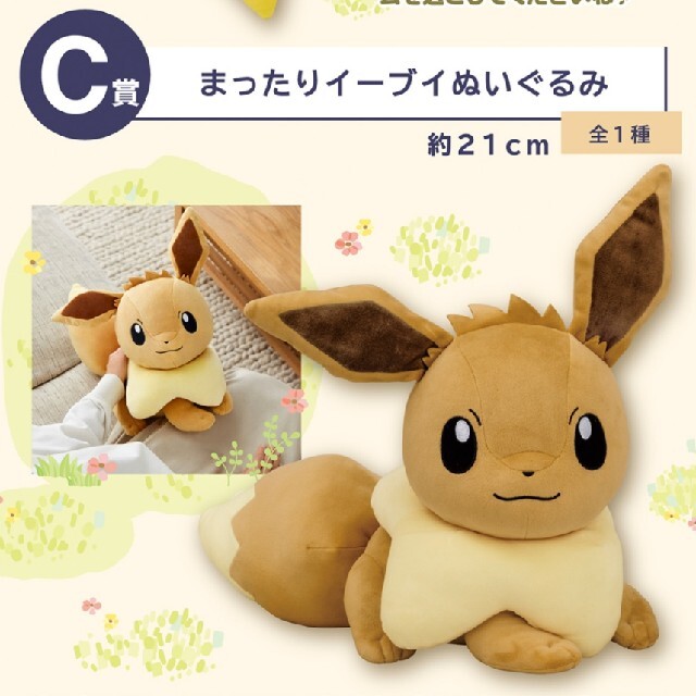 ポケモン 一番くじ 発売記念 C賞 イーブイ ぬいぐるみの通販 by