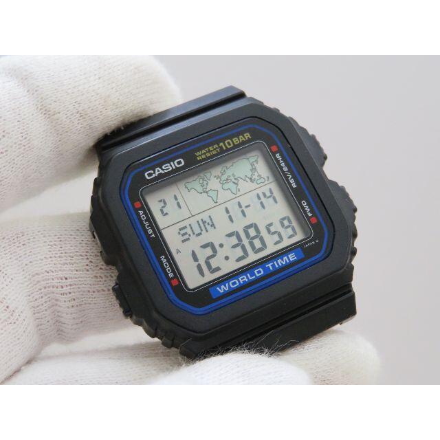 買収 CASIO デジタル腕時計 ワールドタイム ショップ W-520U