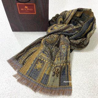 エトロ(ETRO)の国内正規品 美品 ETRO エトロ ストール マフラー ウール 超大判(ストール)