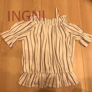 イング(INGNI)のINGNI＊オフショル2wayボーダーシャツ(シャツ/ブラウス(長袖/七分))