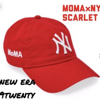 モマ(MOMA)のラスト1！moma new era NY yankees cap red 赤(キャップ)