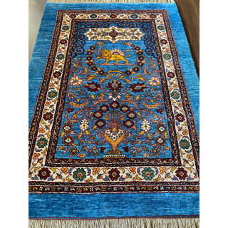 カシュガイ族 手織り絨毯 131×90cm