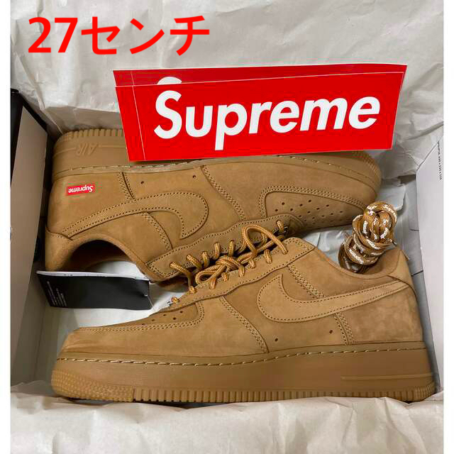 靴/シューズSupreme × Nike Air Force 1 Low Wheat