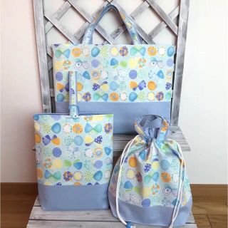 レッスンバッグ、お着替え袋とシューズ入れ 3点 セット　　#1563(外出用品)