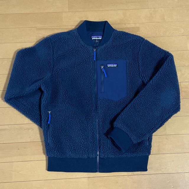 patagonia  紺色ボアジャンバー　メンズXS（レディースM相当）