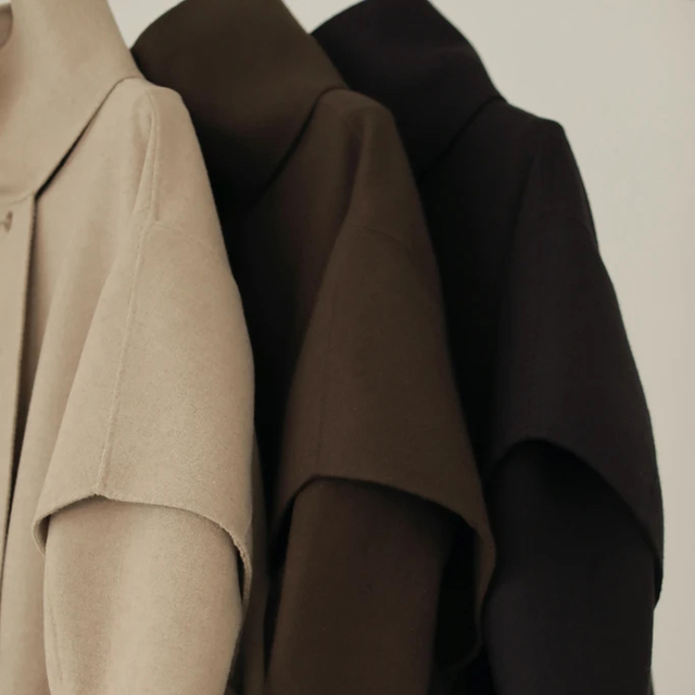 　ローレンlouren doubleface muffler wool coat レディースのジャケット/アウター(ロングコート)の商品写真