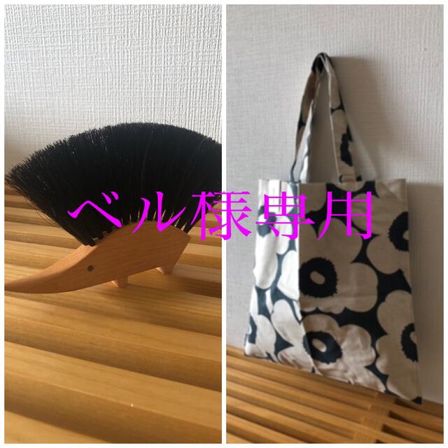 marimekko(マリメッコ)のマリメッコトート　はりねずみ インテリア/住まい/日用品の日用品/生活雑貨/旅行(日用品/生活雑貨)の商品写真