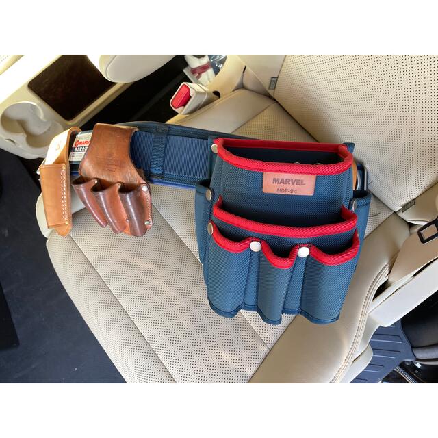 スポーツ/アウトドアmarvel 腰袋　安全帯用ベルト　腰道具セット