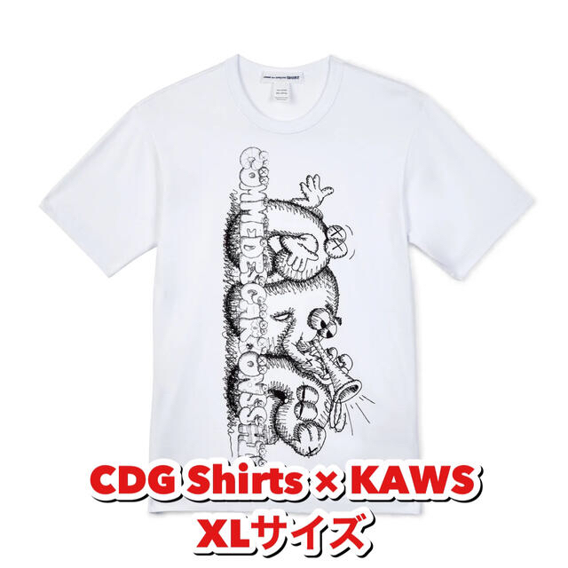 CDG Shirts × KAWS XLサイズ コムデギャルソンシャツ