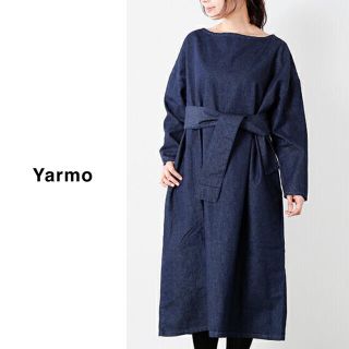 ヤエカ(YAECA)のyarmo（ヤーモ）| ベルト付き8ozリジッドデニムスモックドレス(ひざ丈ワンピース)