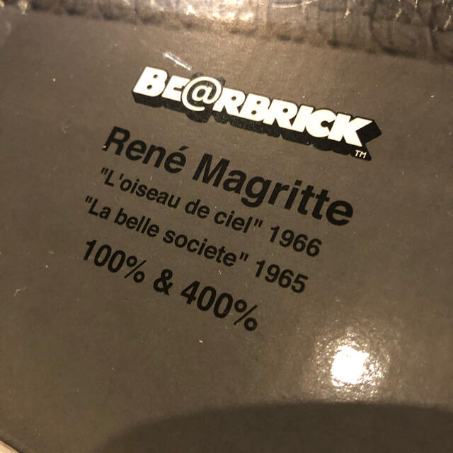 MEDICOM TOY(メディコムトイ)のBE@RBRICK Rene Magritte 400％  100％ エンタメ/ホビーのフィギュア(その他)の商品写真