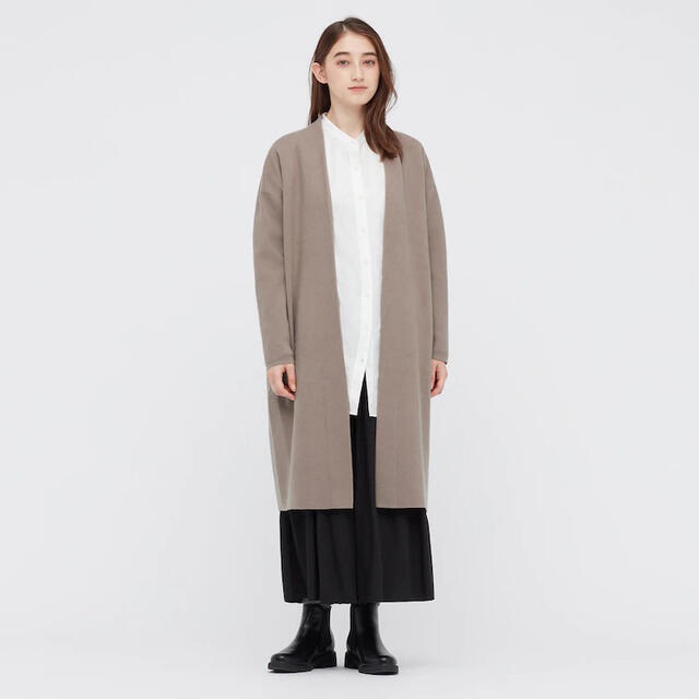 UNIQLO(ユニクロ)のUNIQLO スフレヤーンニットコート（スムース） レディースのトップス(カーディガン)の商品写真