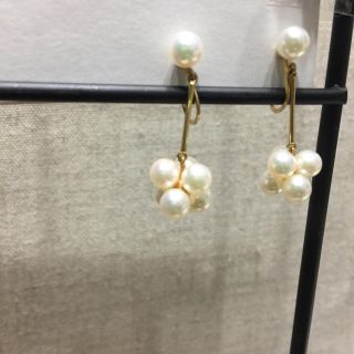 ミキモト(MIKIMOTO)のミキモト k18 パールイヤリング(イヤリング)