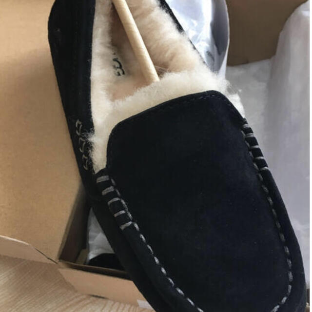 新作 ウォータープルーフ UGG アンスレー モカシン ブラック US7