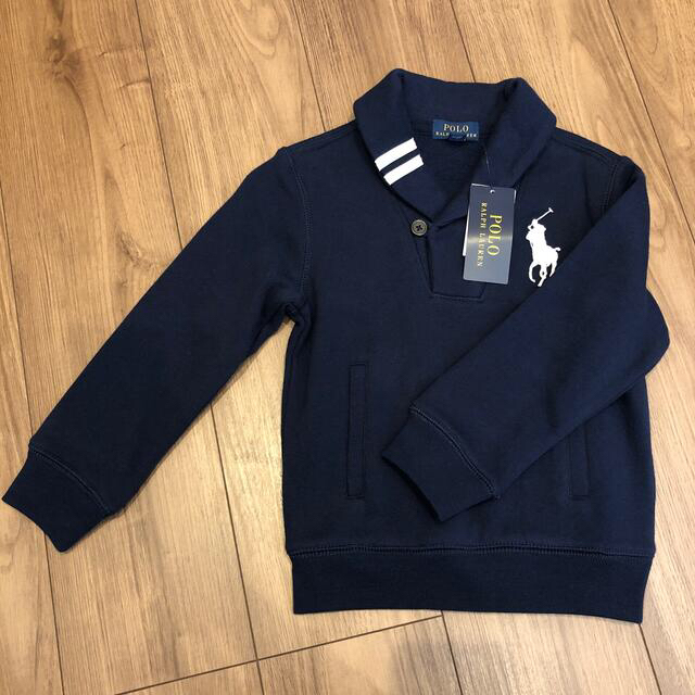 POLO RALPH LAUREN(ポロラルフローレン)のPOLO RALPH LAUREN フリースショールスウェットシャツ キッズ/ベビー/マタニティのキッズ服男の子用(90cm~)(カーディガン)の商品写真