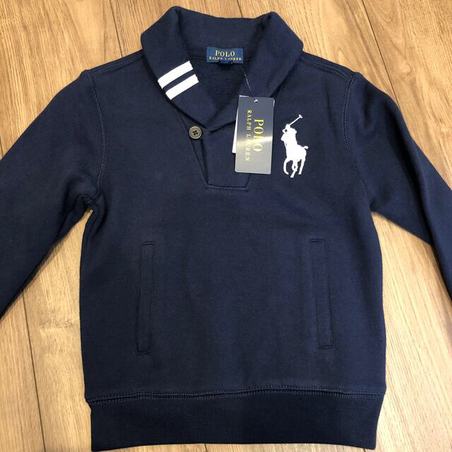 POLO RALPH LAUREN(ポロラルフローレン)のPOLO RALPH LAUREN フリースショールスウェットシャツ キッズ/ベビー/マタニティのキッズ服男の子用(90cm~)(カーディガン)の商品写真