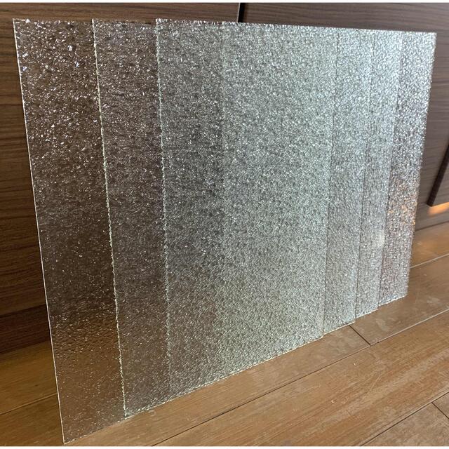 ★値下げ★ 昭和レトロ　ダイヤ型ガラス　板ガラス　4枚セット