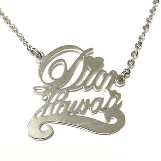 ディオール(Dior)のChristian Dior ハワイ限定 ハワイロゴ ネックレス シルバー(ネックレス)