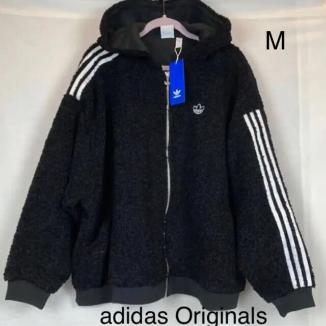 adidas(アディダス)の新品 【アディダス オリジナルス】モコモコ ルーズフィット フルジップパーカー レディースのトップス(パーカー)の商品写真