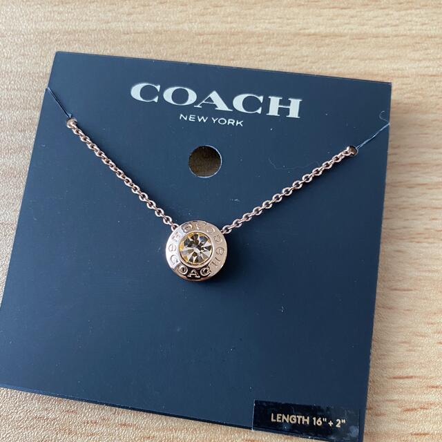 つやあり 新品 正規品 COACH ネックレス ピンクゴールド - ネックレス